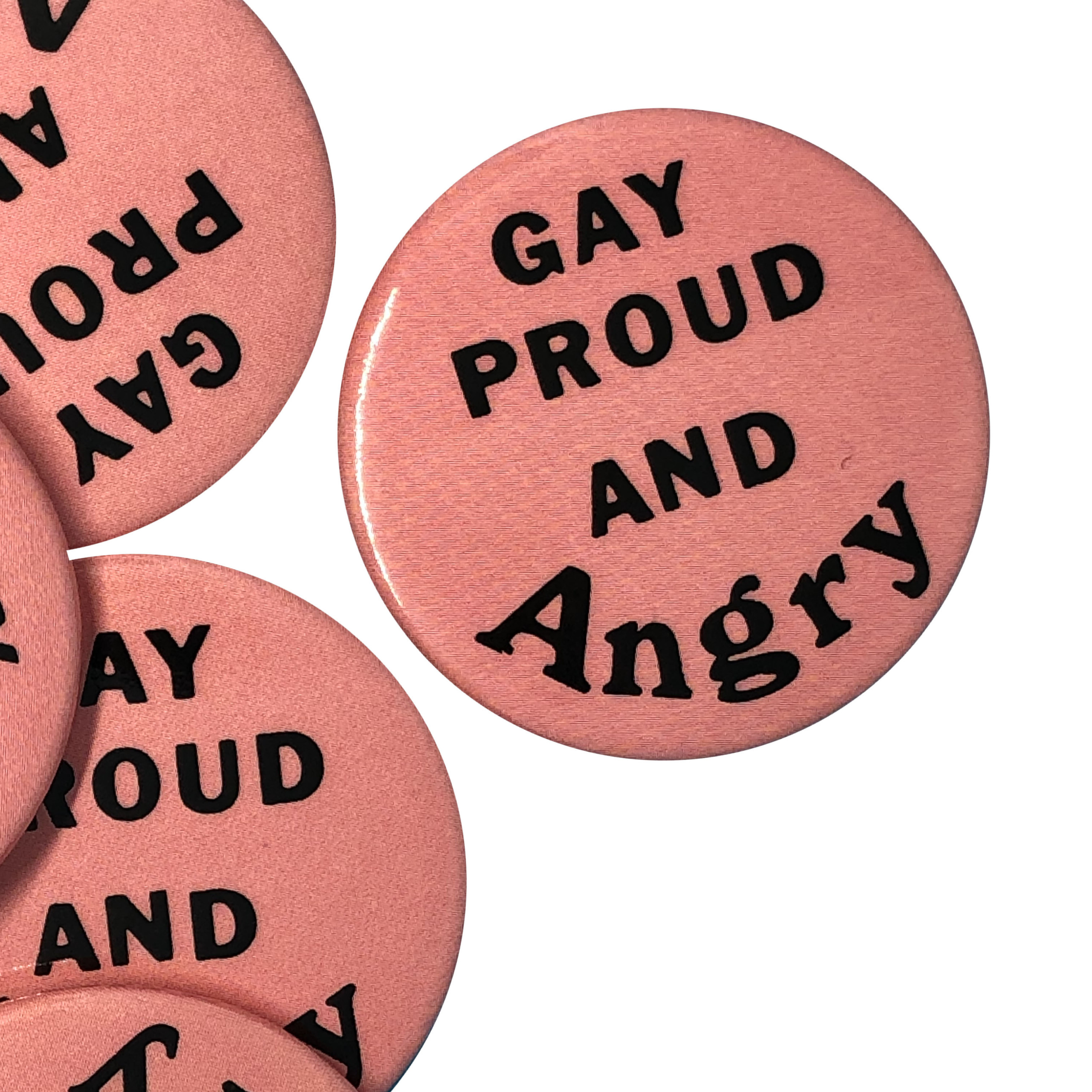 "Gay Proud and Angry" Button