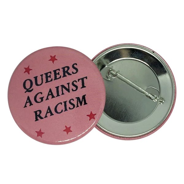 "Queers Against Racism" Button