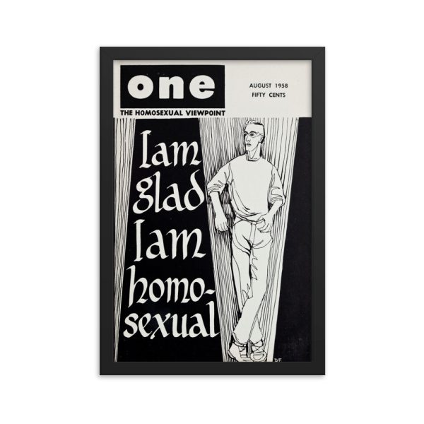 "I am Glad I am Homosexual" Framed Poster - Image 2