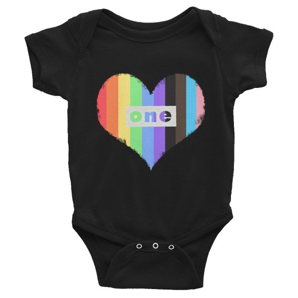 I Heart ONE Infant Bodysuit (color: black)