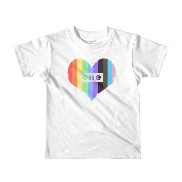 I Heart ONE Short sleeve kids t-shirt (color: white)