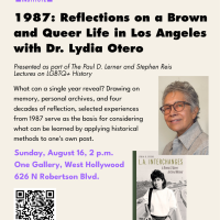 lydia otero a graphic with images of a book cover and dr lydia otero
