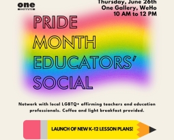 June 26, 2025 – Pride Month Educators’ Social 2025